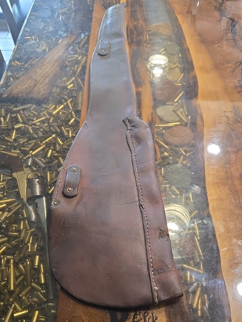 Rifle Scabered For A Saddle